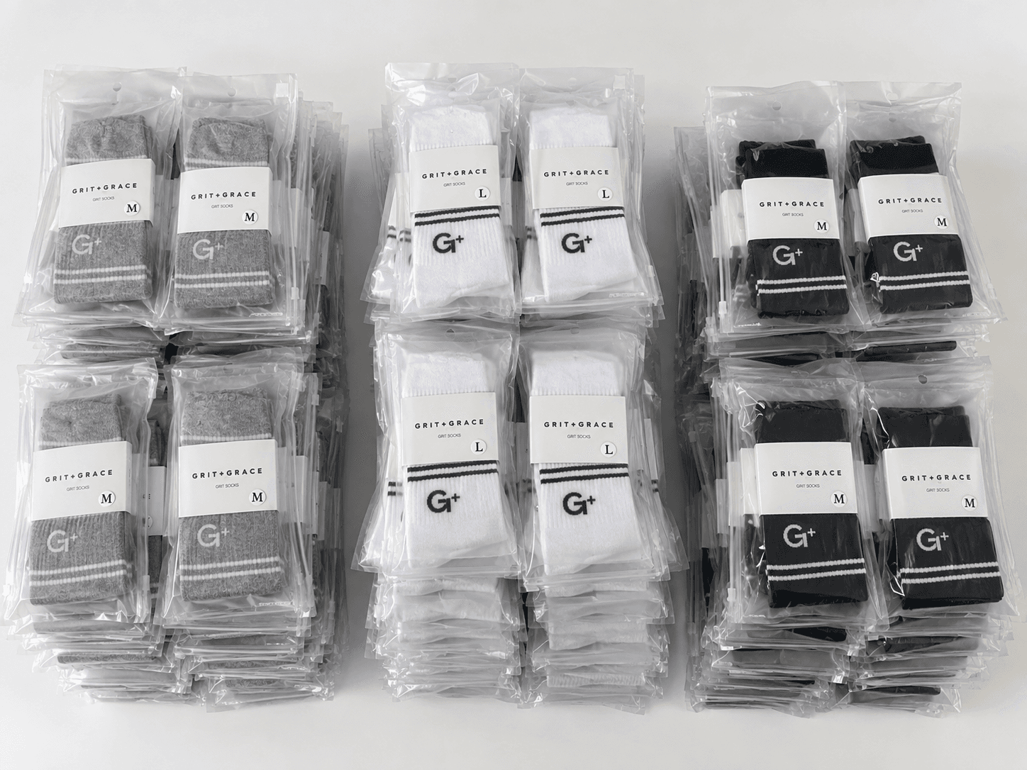 SKU planning illustration for custom socks MOQ size and color combinations