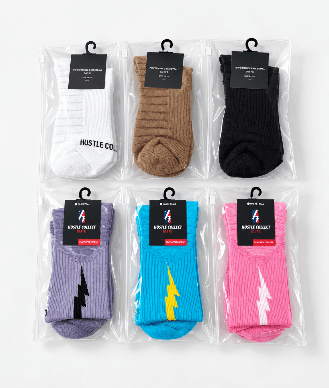 Retail-ready custom sock packaging examples