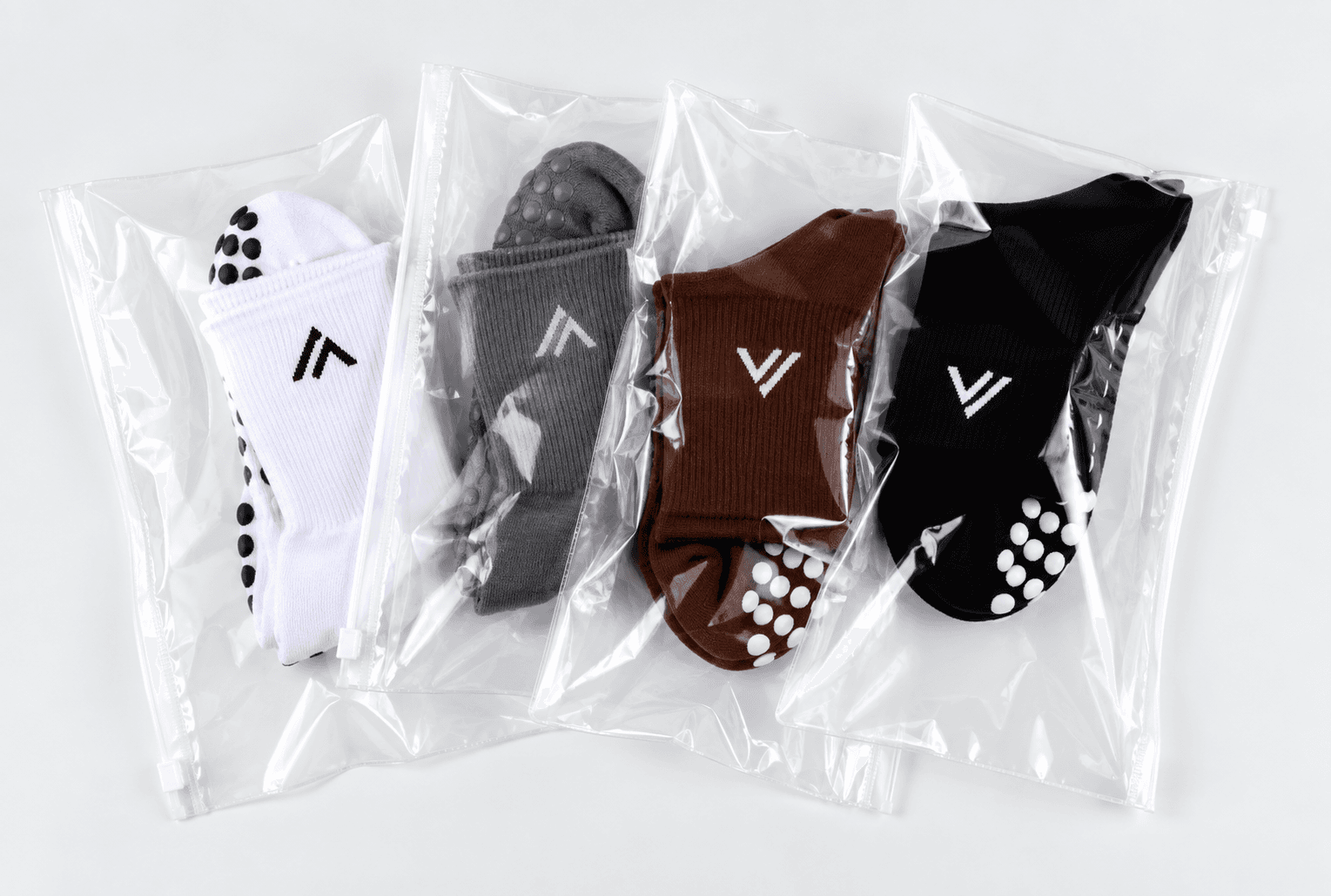 Private label grip sock packaging options
