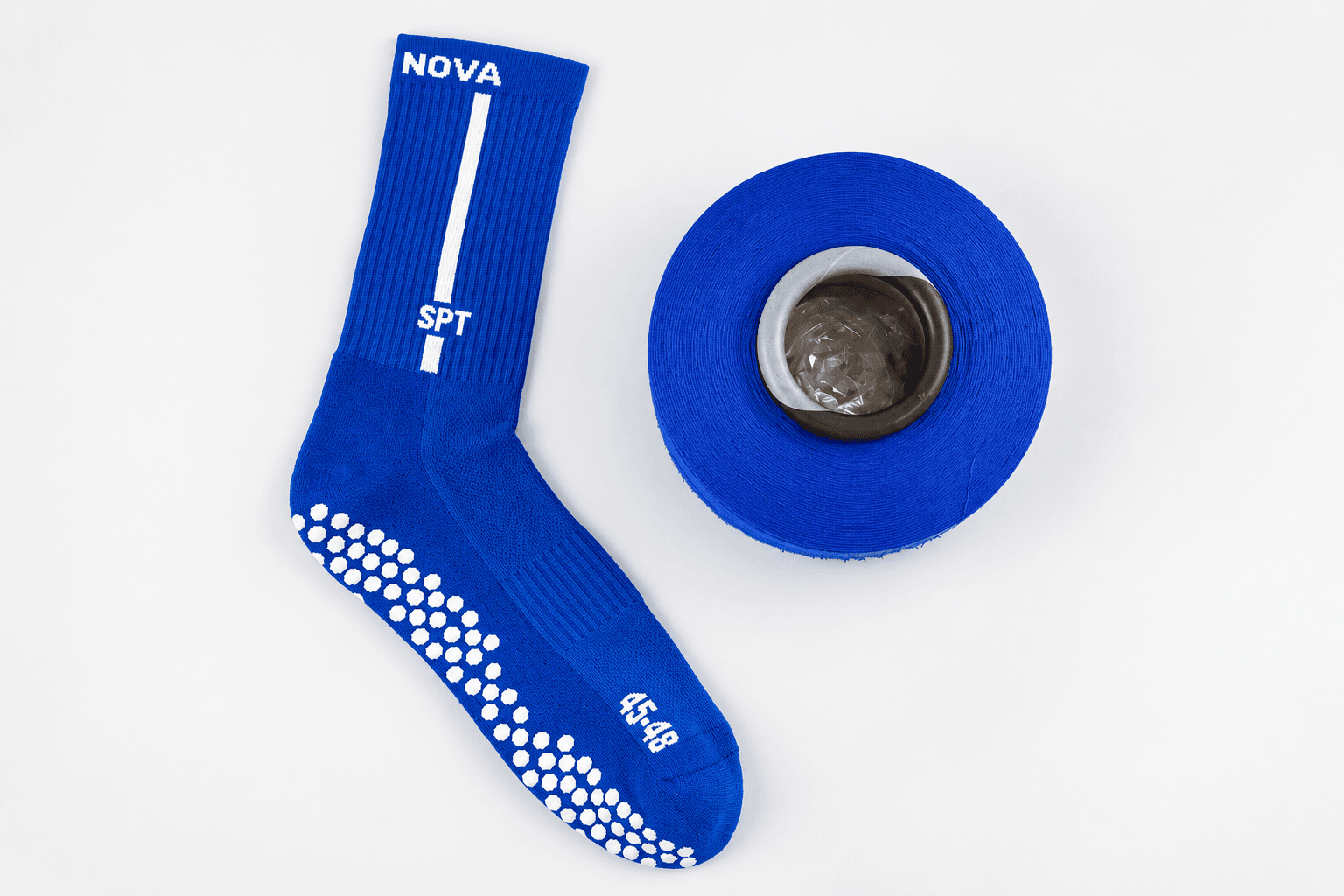 Grip sock yarn and material options