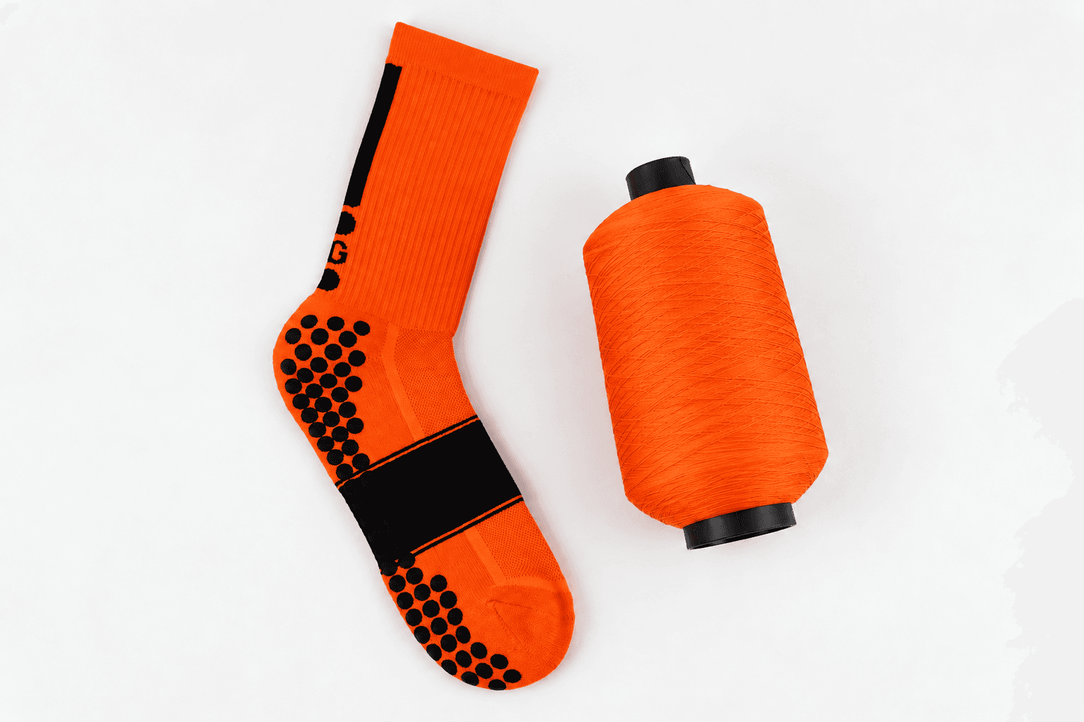Grip sock yarn and material options