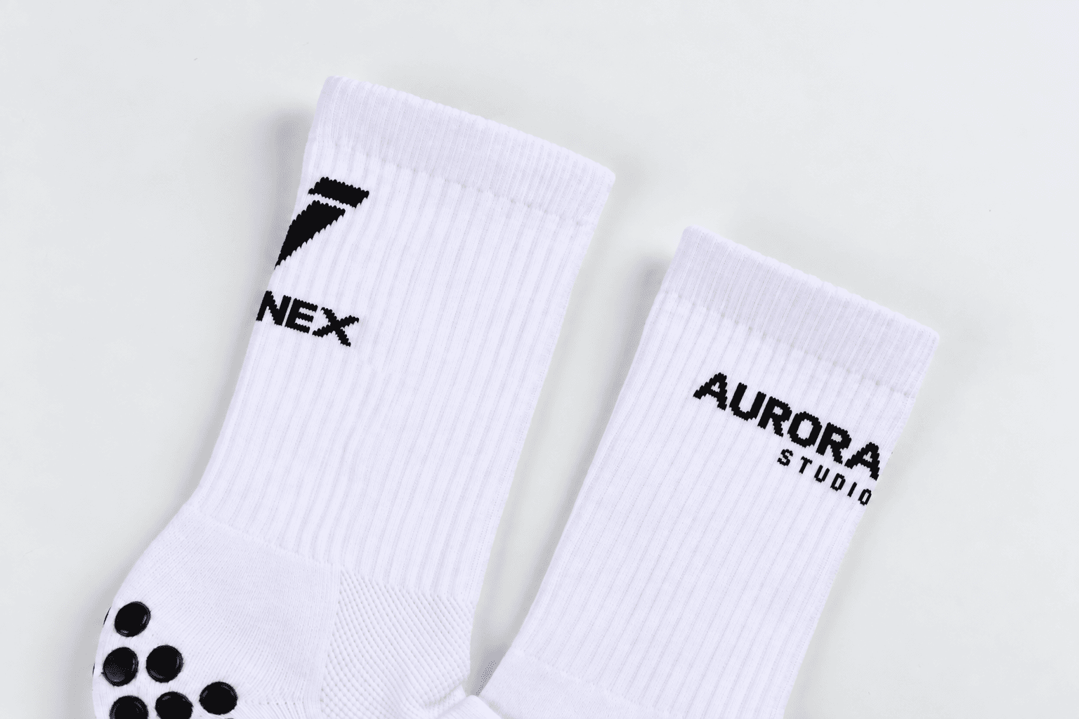 Standard and custom grip sock construction comparison