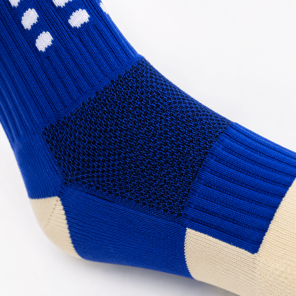 Close-up detail 3 of custom football sock construction