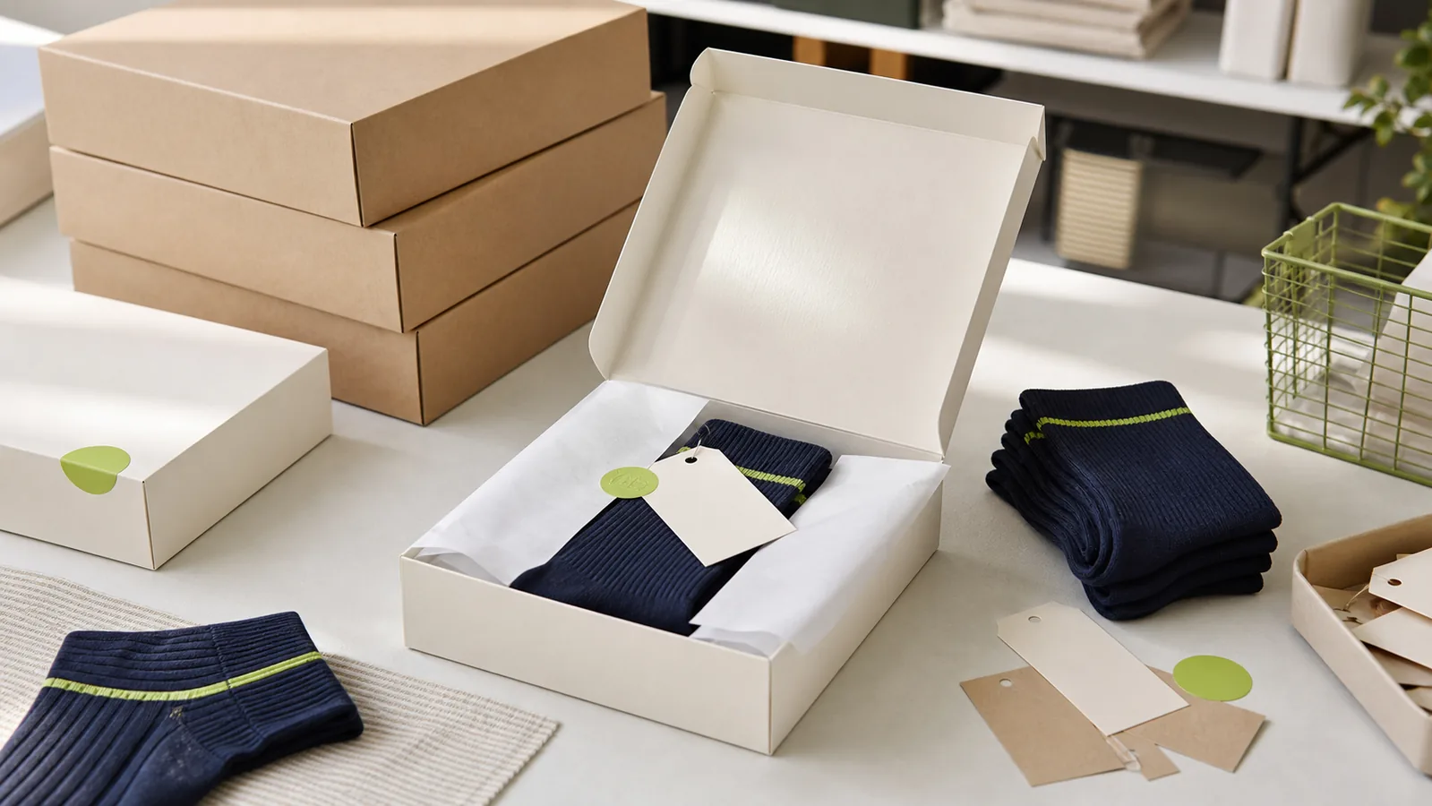 Final packing review for private label sports socks
