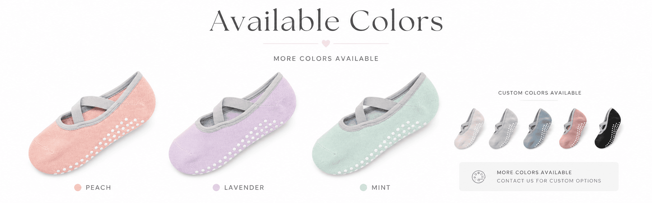 Pilates grip sock product information