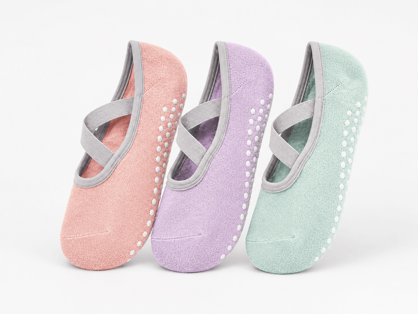 Low cut yoga Pilates grip socks