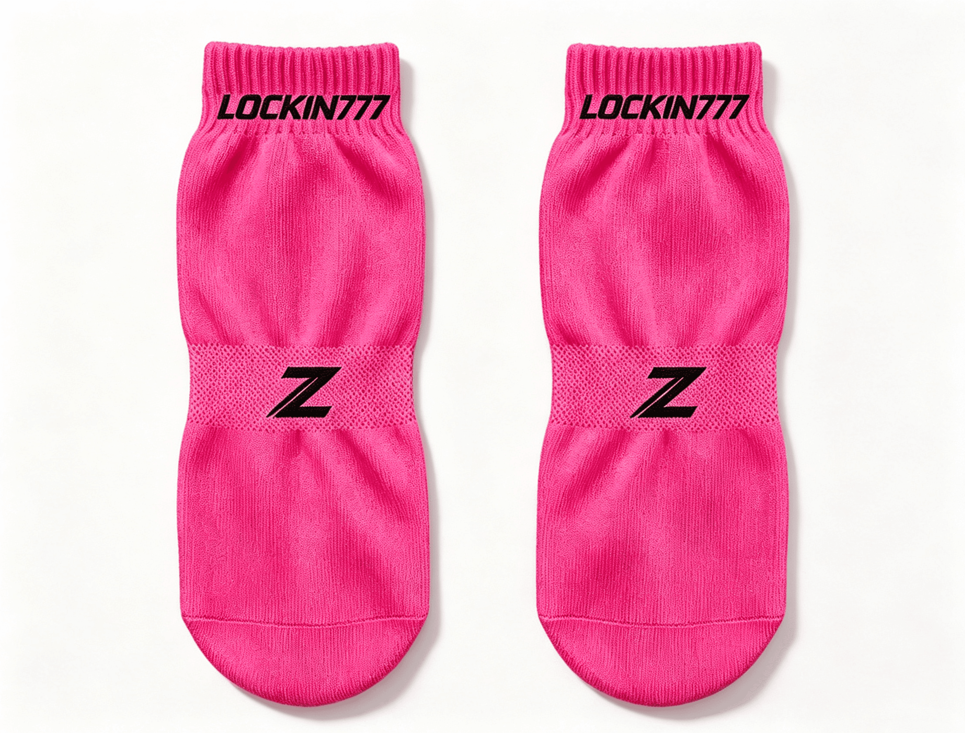 Physical custom trampoline sock sample with logo