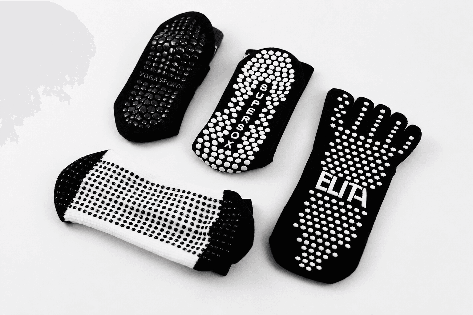 Custom silicone grip sock sample pattern