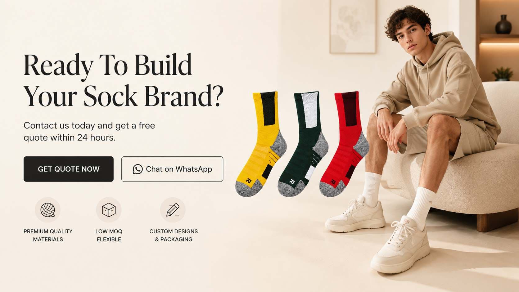 Custom soccer sports socks